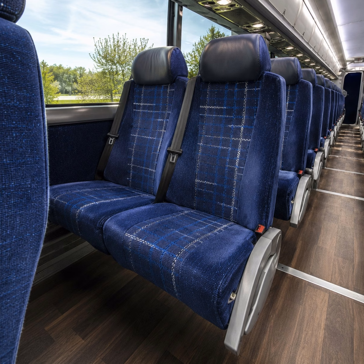 amarillo charter bus interior